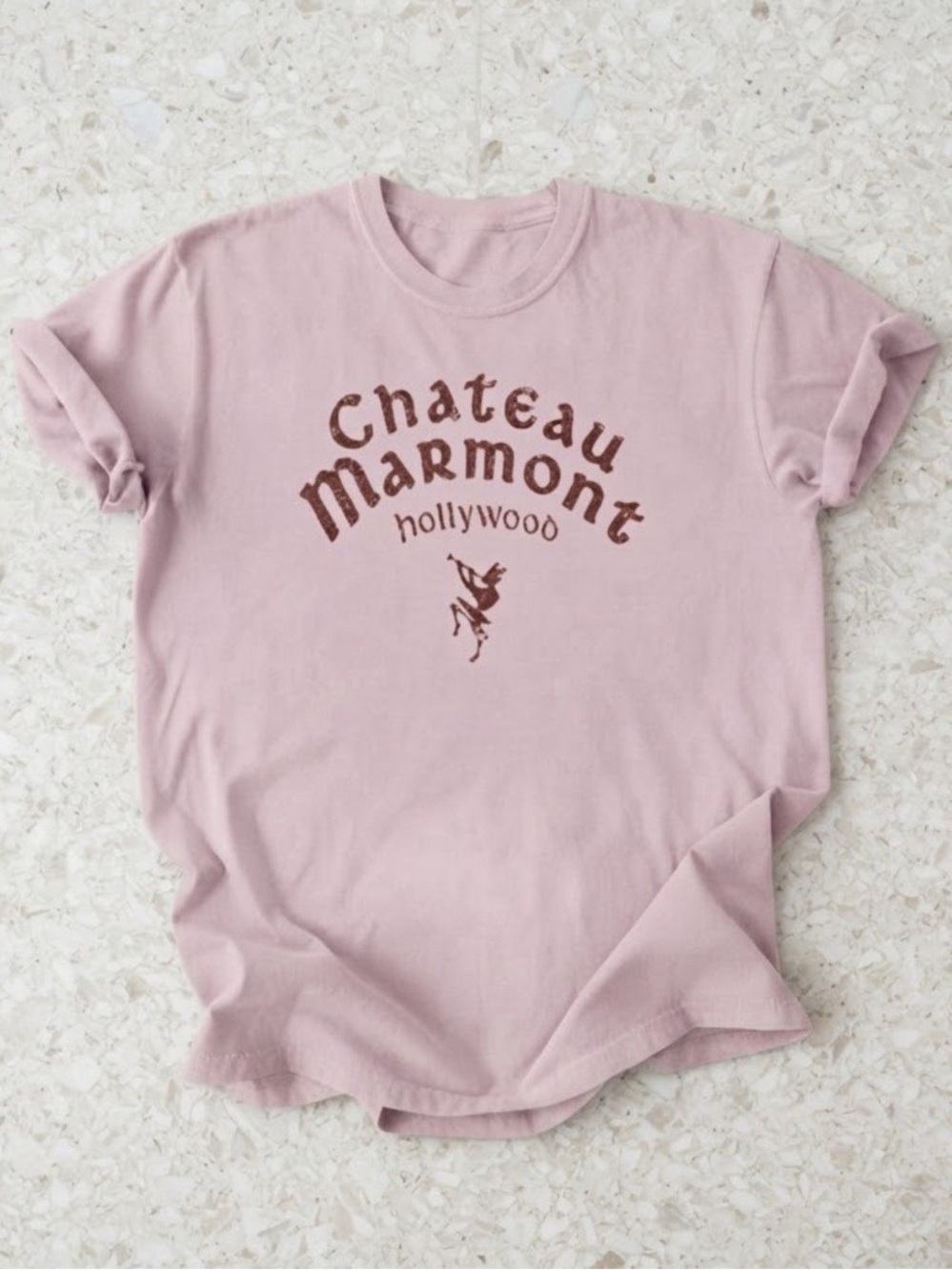 Chateau Marmont Hollywood Graphic Cotton Gildan T-Shirt